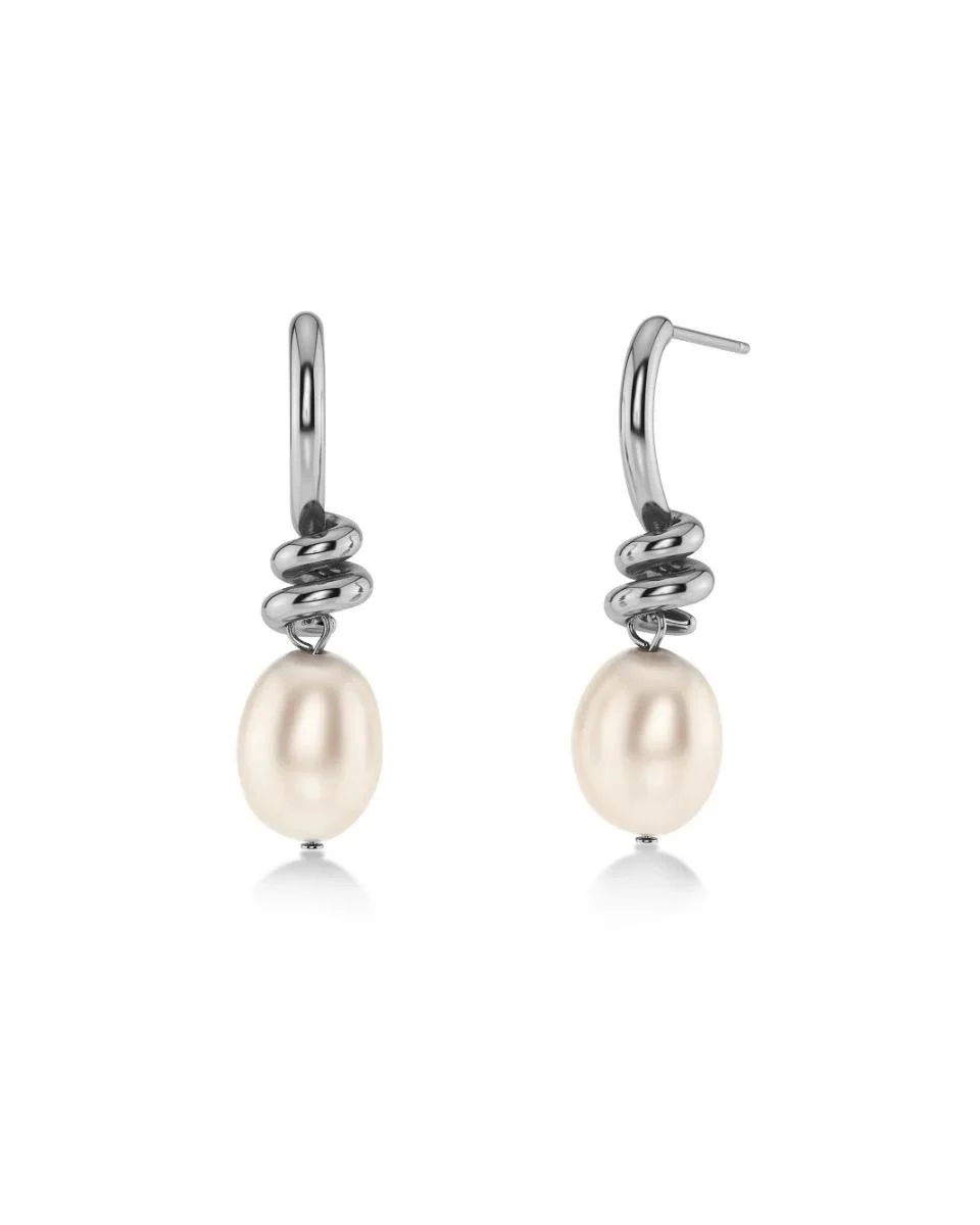 edblad-swivel-earrings-pearl-s-steel-pi-130333 EDBLAD ΣΚΟΥΛΑΡΙΚΙΑ 130333 - Image 1