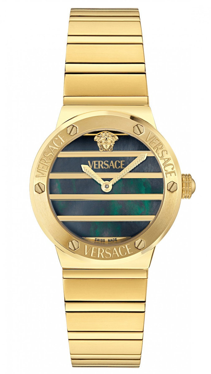 20251124122639_versace_greca_logo_gynaikeio_roloi_mpatarias_me_chryso_metalliko_mprasele_ve0s00525 VERSACE ΓΥΝΑΙΚΕΙΟ ΡΟΛΟΪ VE0S00525 - Image 1