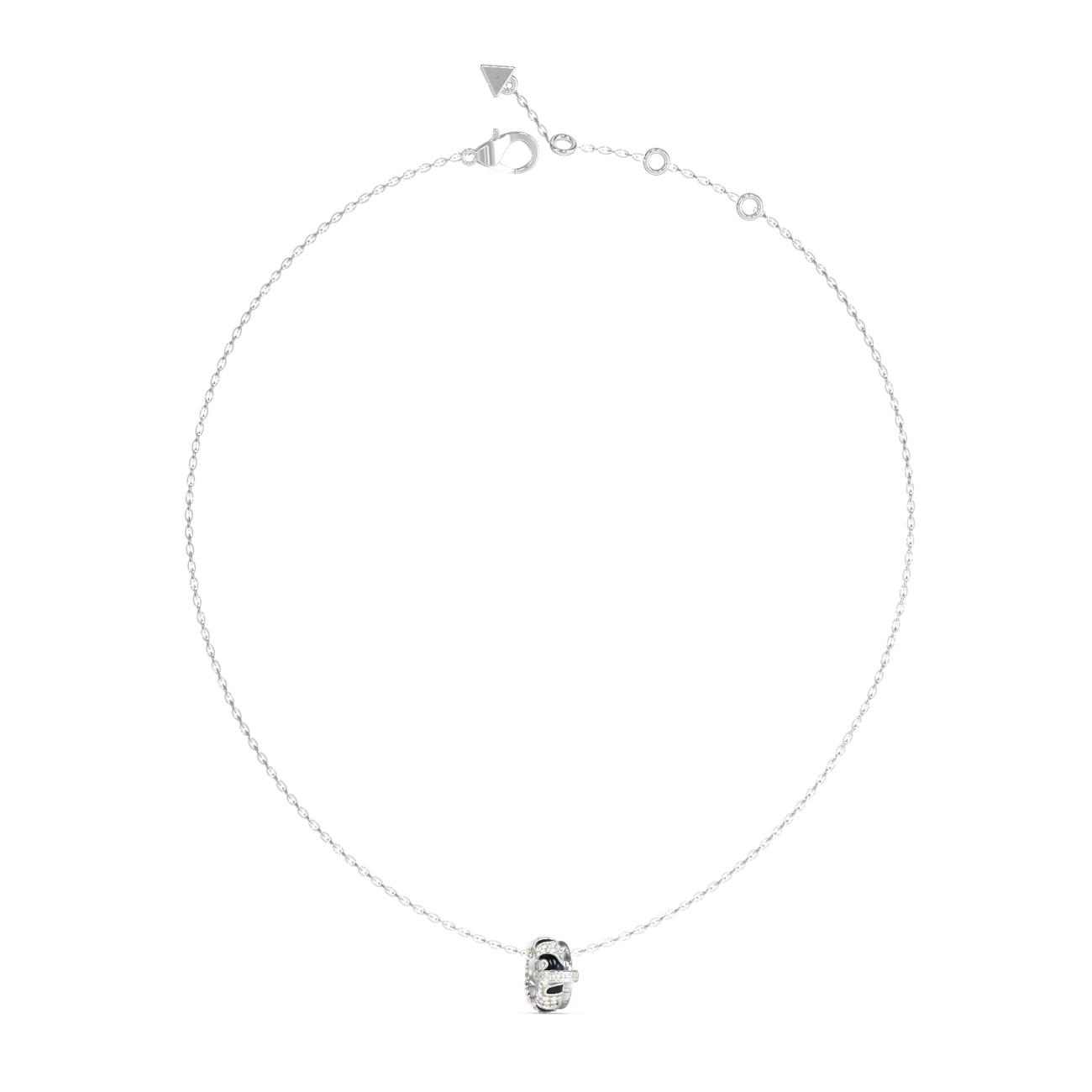 GUESS-STEEL-FABULOUS-ME-JUBN05191JWRHBKT-U-Κολιέ-Ασημένιο-Με-Δίχρωμο-Σχέδιο-Με-Πέτρες GUESS ΓΥΝΑΙΚΕΙΟ ΚΟΛΙΕ JUBN05191JWRHBKT/U - Image 1