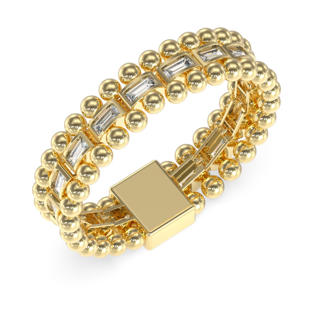 GUESS-STEEL-GOLDEN-GLOBES-JUBB05232JWYGL-Βραχιόλι-Χρυσό-Με-Πέτρες GUESS ΓΥΝΑΙΚΕΙΟ ΒΡΑΧΙΟΛΙ JUBB05232JWYGL - Image 1