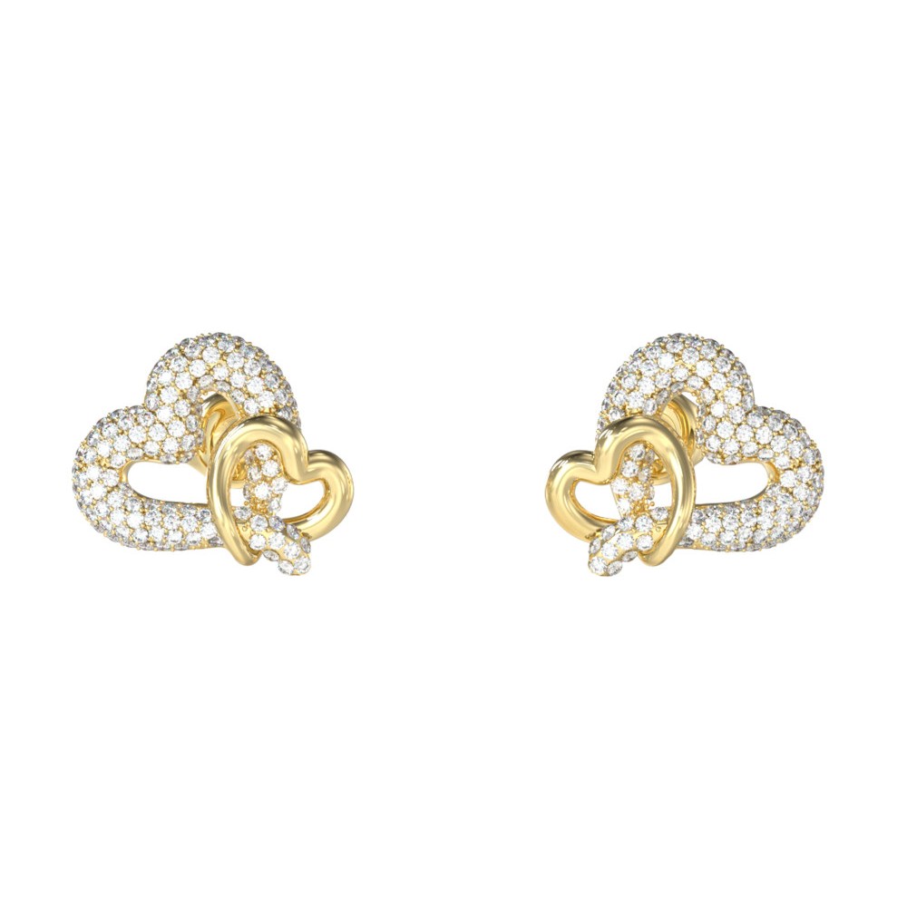 GUESS-STEEL-LOVE-BITES-JUBE06054JWYGT-U-Σκουλαρίκια-Χρυσές-Καρδιές-Με-Πέτρες GUESS ΓΥΝΑΙΚΕΙΑ ΣΚΟΥΛΑΡΙΚΙΑ JUBE06054JWYGT/U - Image 1
