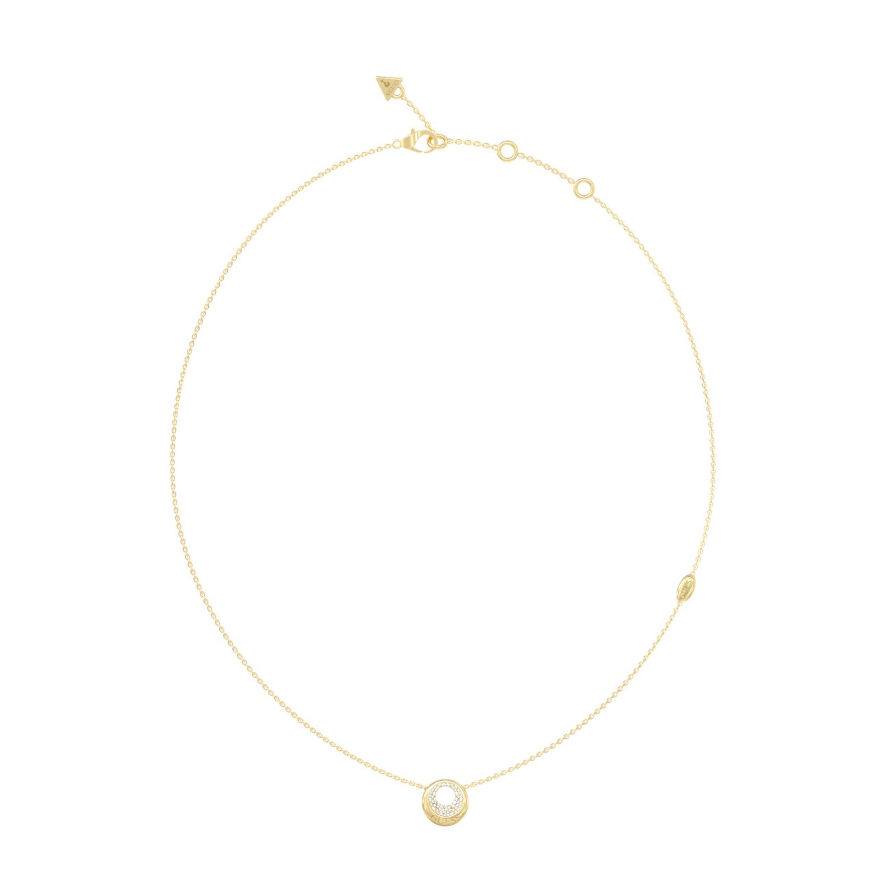 GUESS-STEEL-MOON-DROPS-JUBN06245JWYGT-U-Κολιέ-Χρυσό-Με-Σχέδιο-Με-Πέτρες GUESS ΓΥΝΑΙΚΕΙΟ ΚΟΛΙΕ JUBN06245JWYGT/U - Image 1