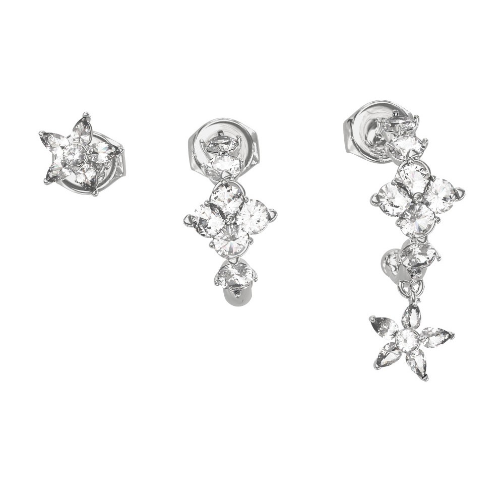 GUESS-STEEL-SECRET-GARDEN-JUBE06035JWRHT-U-Σκουλαρίκια-Ασημένια-Με-Πέτρες-Σε-Κουτάκι GUESS ΓΥΝΑΙΚΕΙΑ ΣΚΟΥΛΑΡΙΚΙΑ JUBE06035JWRHT/U - Image 1