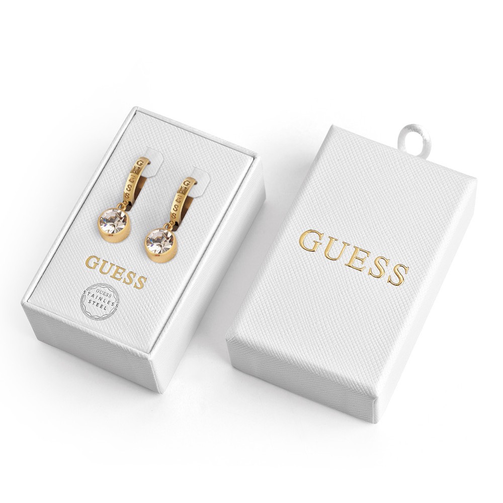 GUESS-STEEL-TOC-JUBS01800JWYGT-U-Σκουλαρίκια-Χρυσά GUESS ΓΥΝΑΙΚΕΙΑ ΣΚΟΥΛΑΡΙΚΙΑ JUBS01800JWYGT/U - Image 1